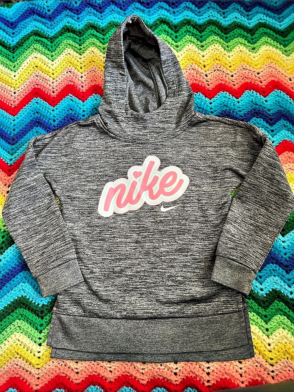 Nike Kids Gray Pullover Hoodie Like New SIZE 6